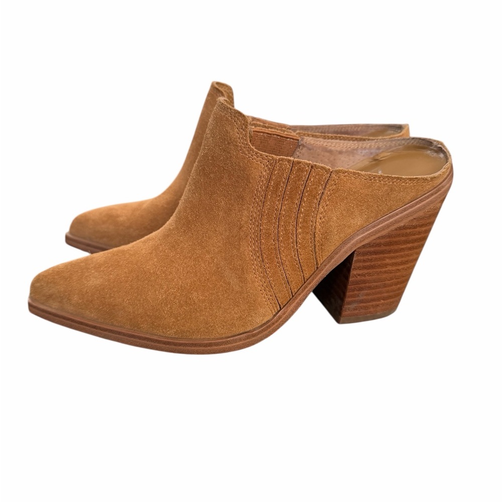Marc Fisher Tan Suede Women's Mules‎